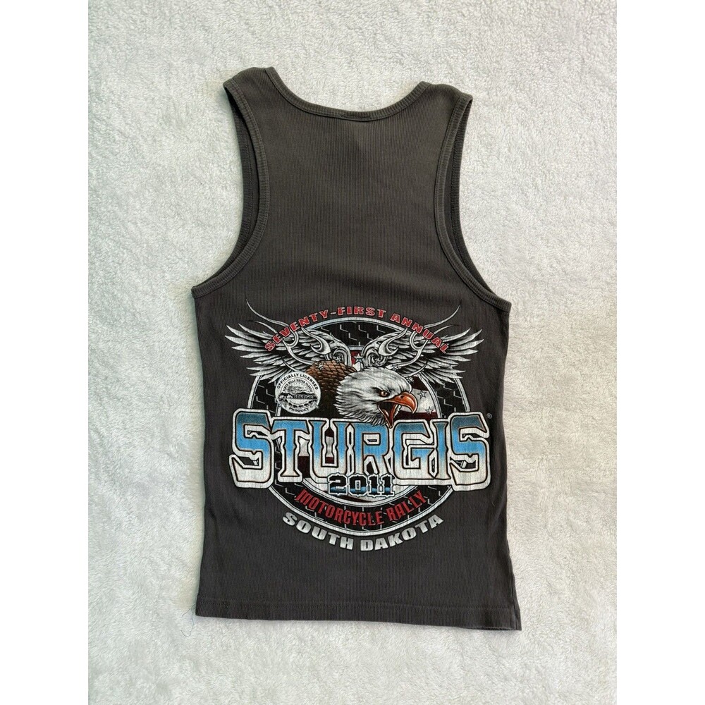 Harley Davidson Sturgis SD Men’s Size M Flame Graphic Tank Top 2011 Made in USA